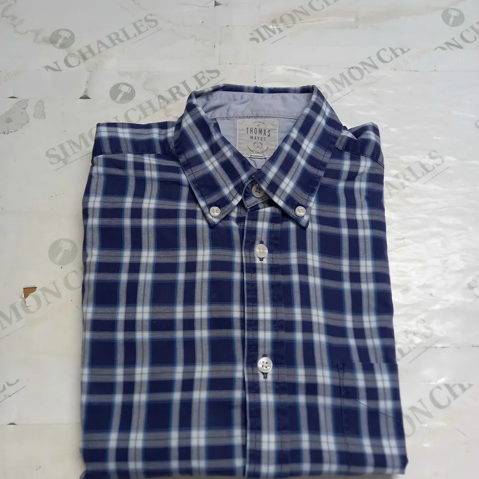 MENS THOMAS MAYES CHECKERED SHIRT - SIZE SMALL