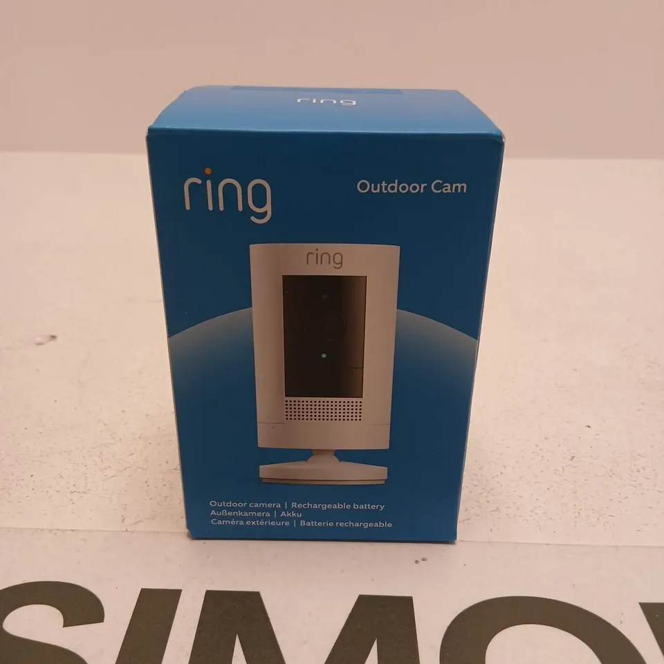RING OUTDOOR CAM – BOXED SECURITY CAMERA