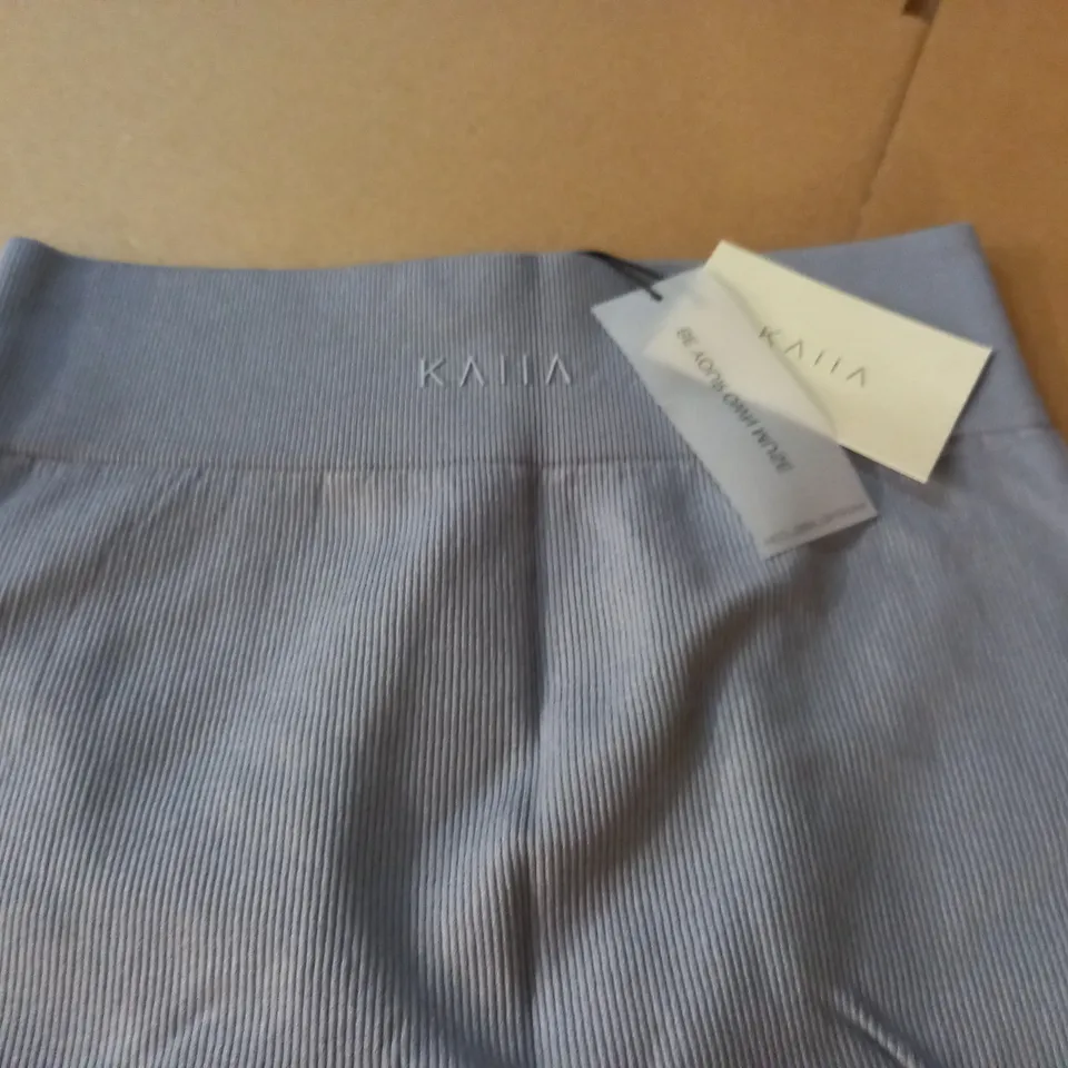 KAIIA RIB SEAMLESS LEGGINGS IN GREY - M