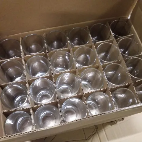 BOX CONTAINING 48 BRAND NEW OLYMPIA HIBALL TUMBLERS 12OZ 