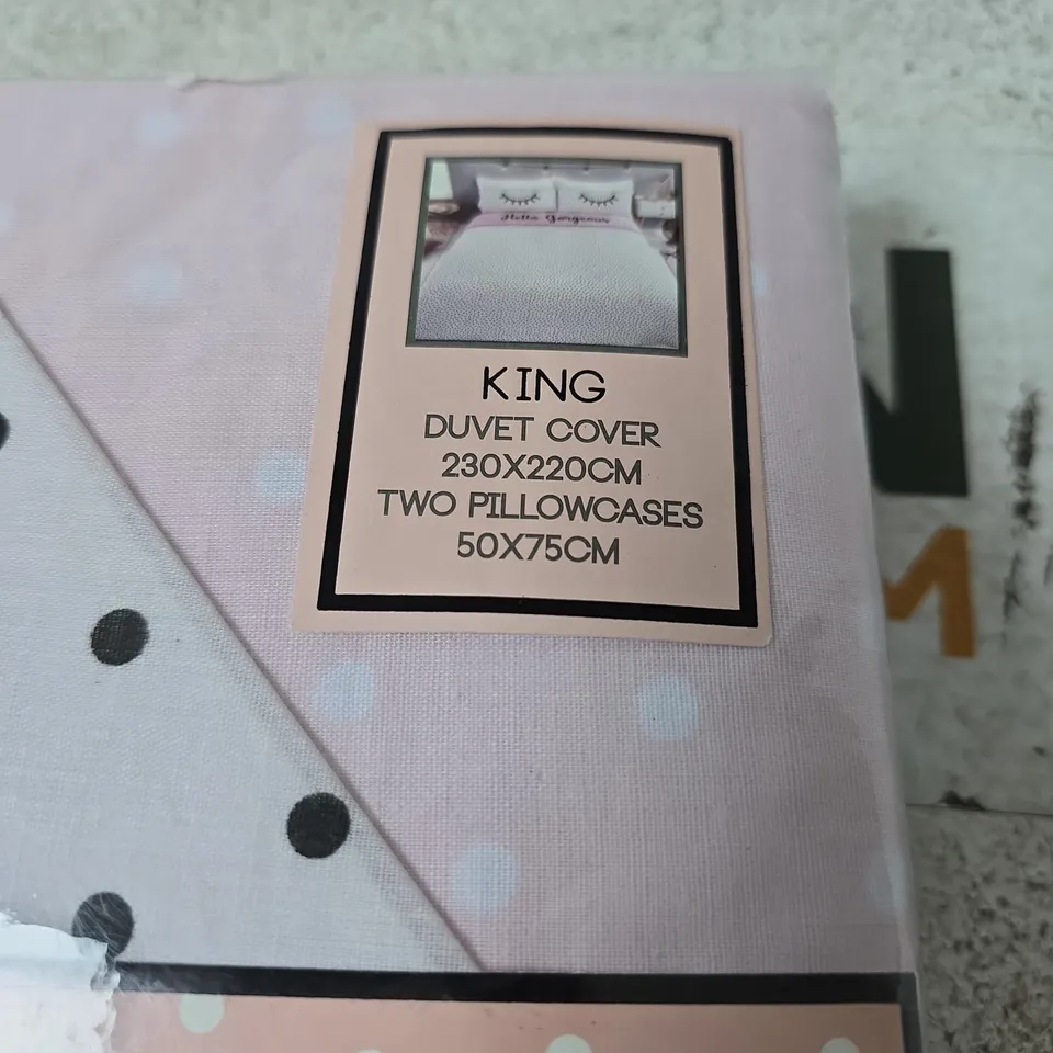 STUDIO ART BY RAPPORT KING DUVET COVER SET – 230X220CM WITH 2 PILLOWCASES