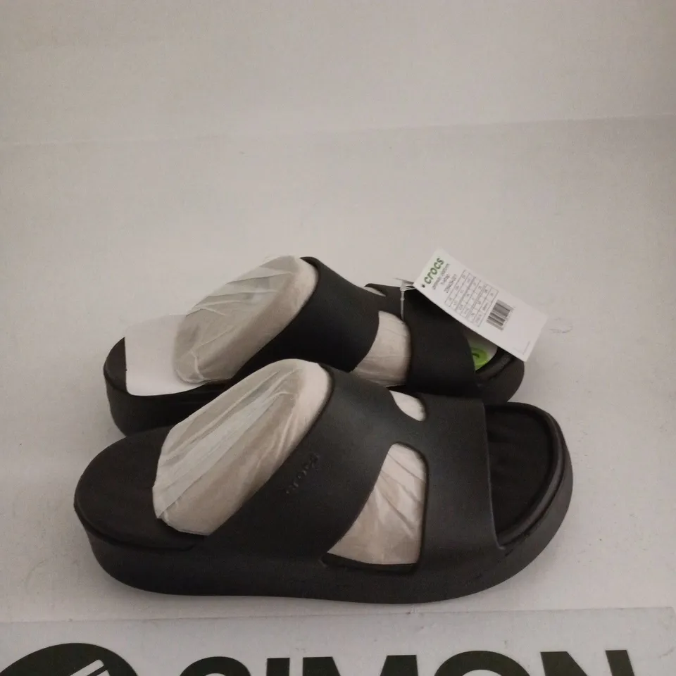 CROCS GETAWAY PLATFORM SHOES BLACK UK 8 TAGGED UNBOXED