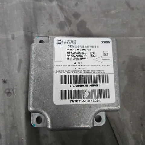SAIC TRW SDM AIRBAG DIAGNOSTIC CONTROL MODULE – P/N 104575099/01