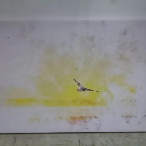 SEAGULL FLYING OVER THE BEACH - WRAPPED CANVAS PRINT