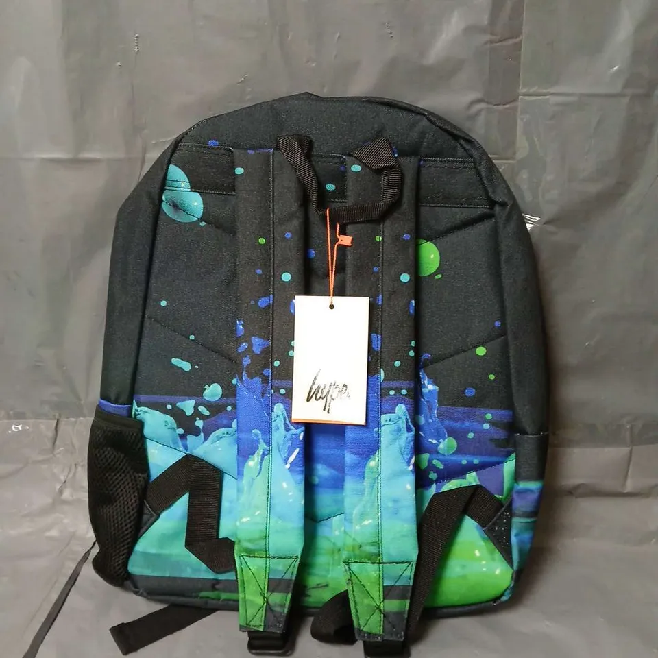 HYPE UNISEX 3D DROPLETS BADGE BACKPACK BLACK