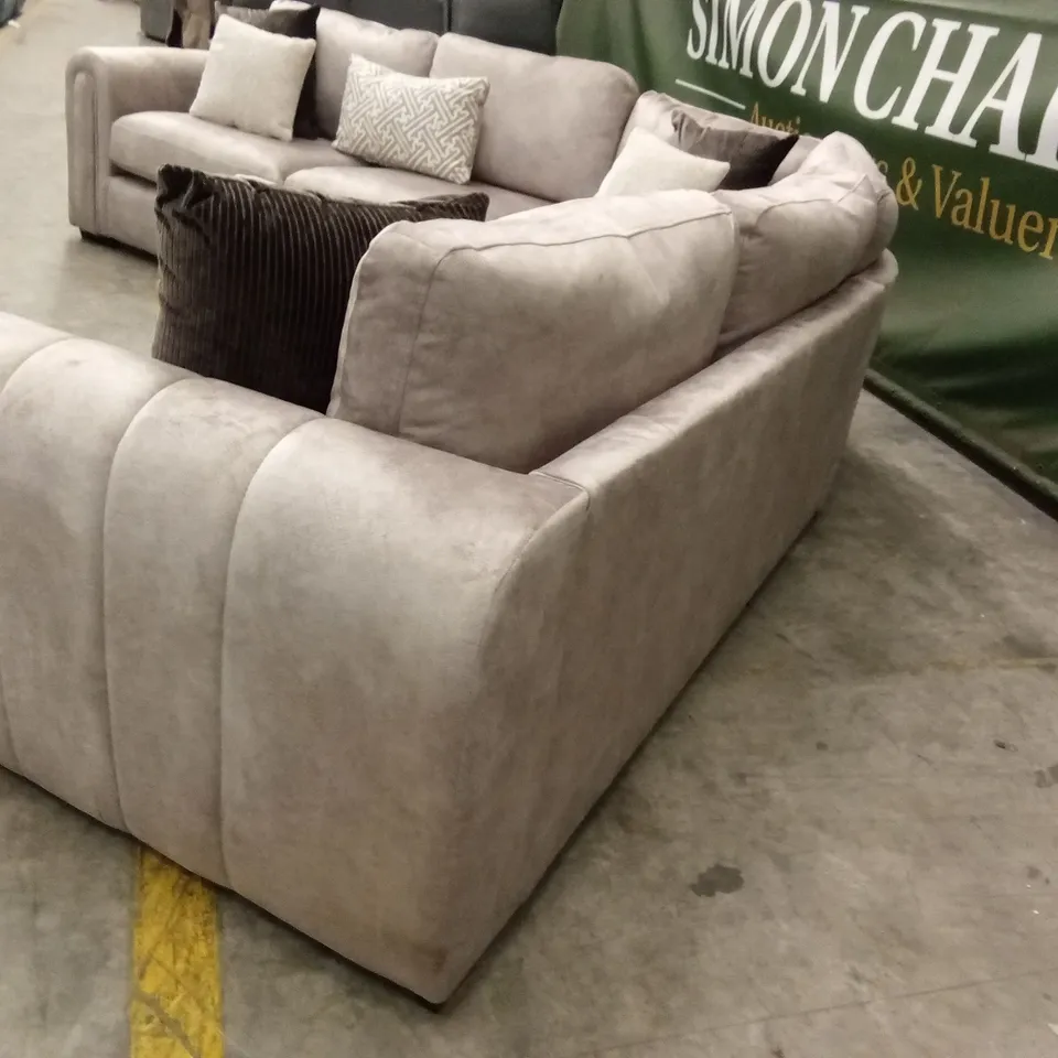 AMARA CORNER GROUP SOFA - STONE RRP £2849