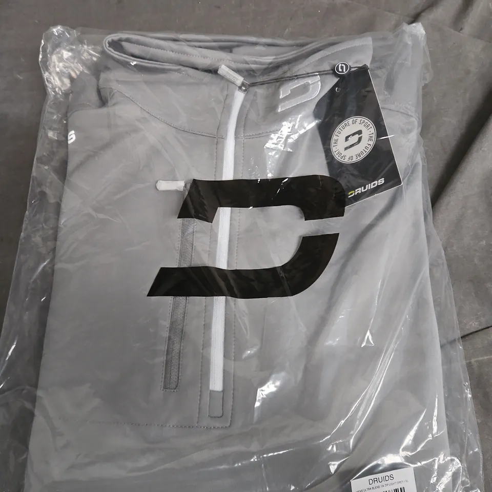 DRUIDS MEN'S ULTRA BLEND 1/4 ZIP TOP – LIGHT GREY, XL