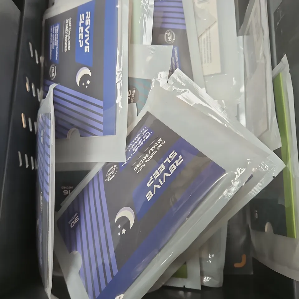 TOTE OF APPROXIMATELY 20 REVIVE ENERGY AND SLEEP PATCHES 