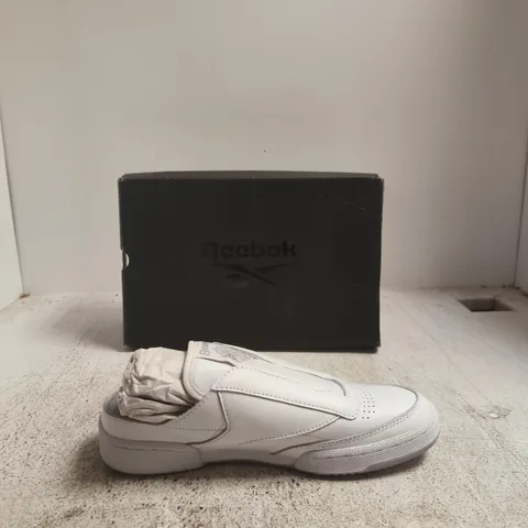 REEBOK CLUB C LACELESS MULE – UNISEX, UK 7.5 (US 8.5), WHITE
