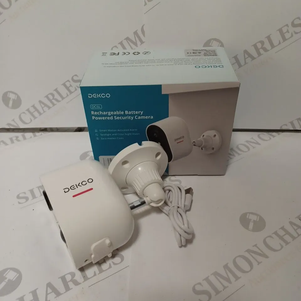 DEKCO DC6L RECHARGEABLE BATTERY POWERED SECURITY CAMERA  