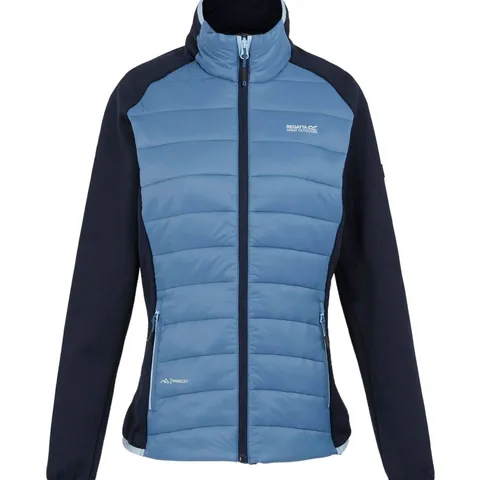 BRAND NEW REGATTA WOMENS CLUMBER V HYBRID JACKET IN CORONET BLUE/NAVY - SIZE 8