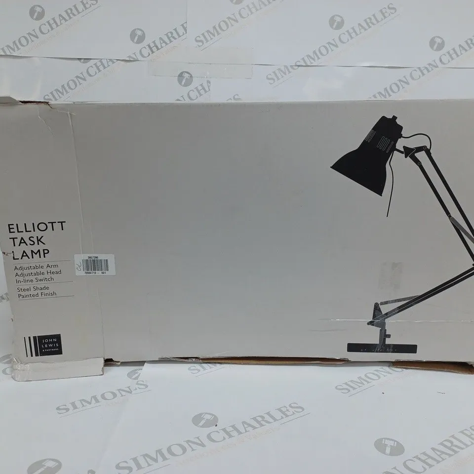 BOXED JOHN LEWIS ELLIOT TASK LAMP