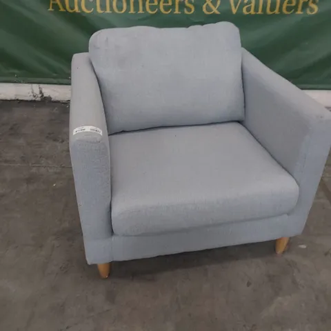 DESIGNER SNUGGLER CHAIR GREY FABRIC