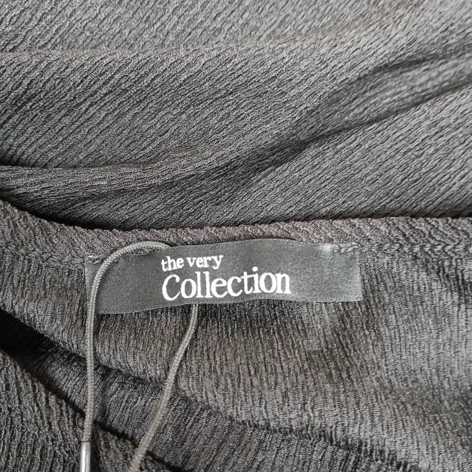 THE VERY COLLECTION BLACK KNIT TOP – UK SIZE 16