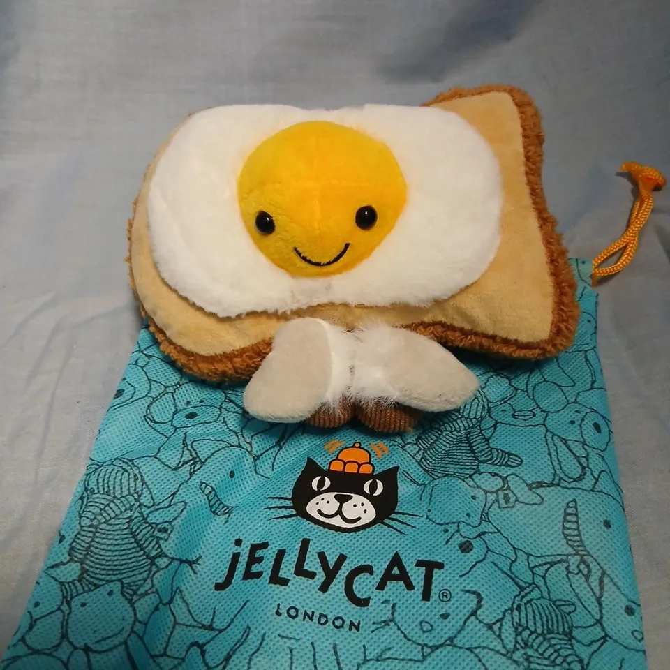JELLYCAT EGGLANTINE EGG ON TOAST PLUSH TOY