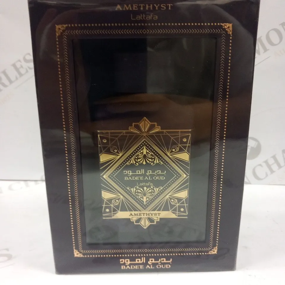 BOXED AND SEALED AMETHYST LATTAFA BADEE AL OUD EAU DE PARFUM 100ML