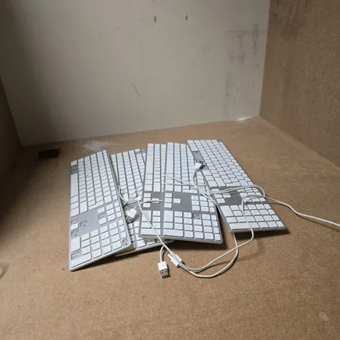 APPROXIMATELY 5 APPLE KEYBOARDS - MISSING KEYS 