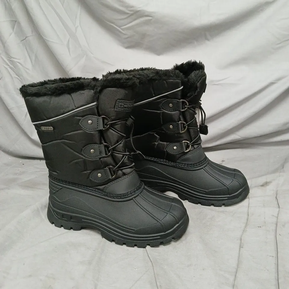MOUNTAIN WAREHOUSE KIDS FLEECE LINED SNOW BOOTS - BLACK - SIZE 13