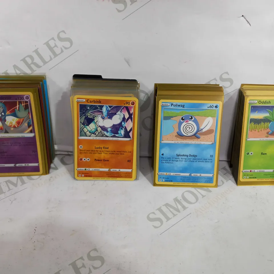 SMALL BOX OF APPROX COLLECTABLE POKEMON TRADING CARDS