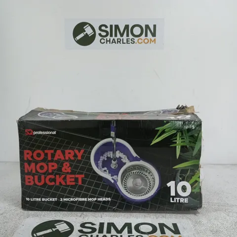 ROTARY MOP & BUCKET SET – 10 LITRE (PURPLE) WITH WRINGER
