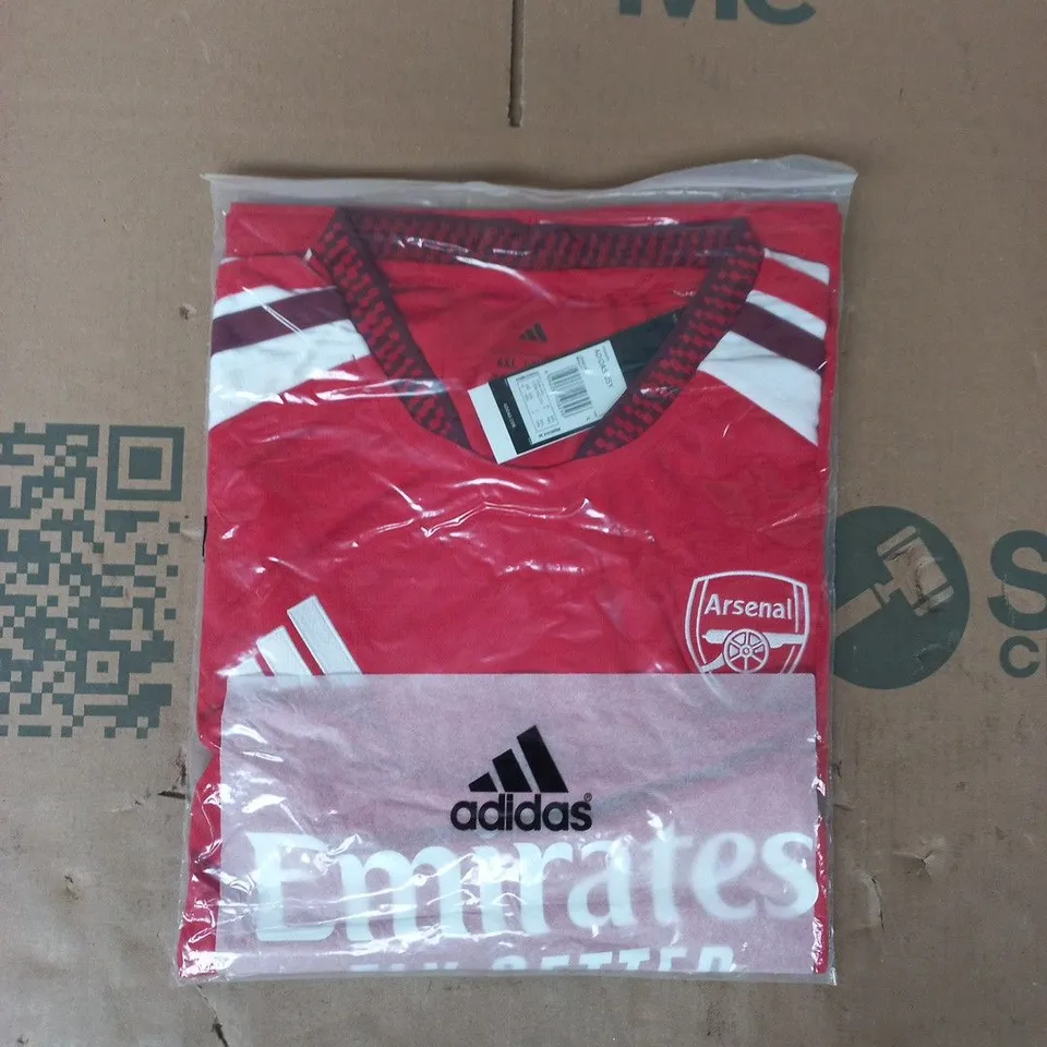 BAGGED ADIDAS ARSENAL FOOTBALL JERSEY IN RED SIZE 4XL