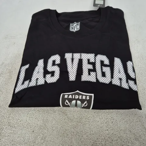 LAS VEGAS RAIDERS NFL TEAM APPAREL T-SHIRT – BLACK, 3XL