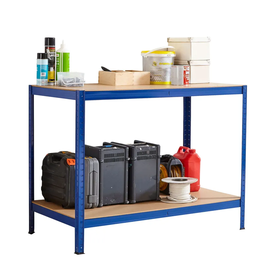 BOXED NEO BLUE METAL WORKBENCH (1 BOX) - COLLECTION ONLY