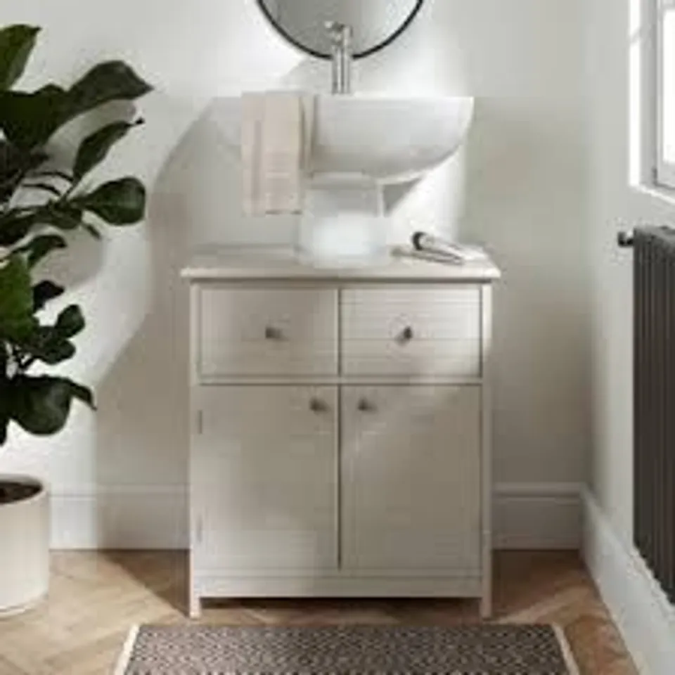 BOXED NAUTICAL UNDER SINK UNIT - NATURAL 