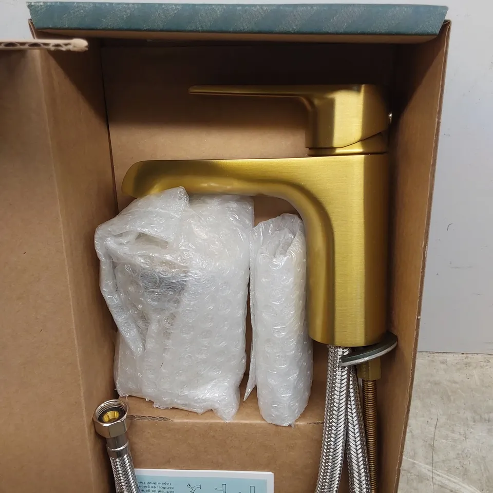 BOXED BRUMA NAUTIC BASIN MIXER WITH PUSH-OPEN WASTE - SUNRISE 