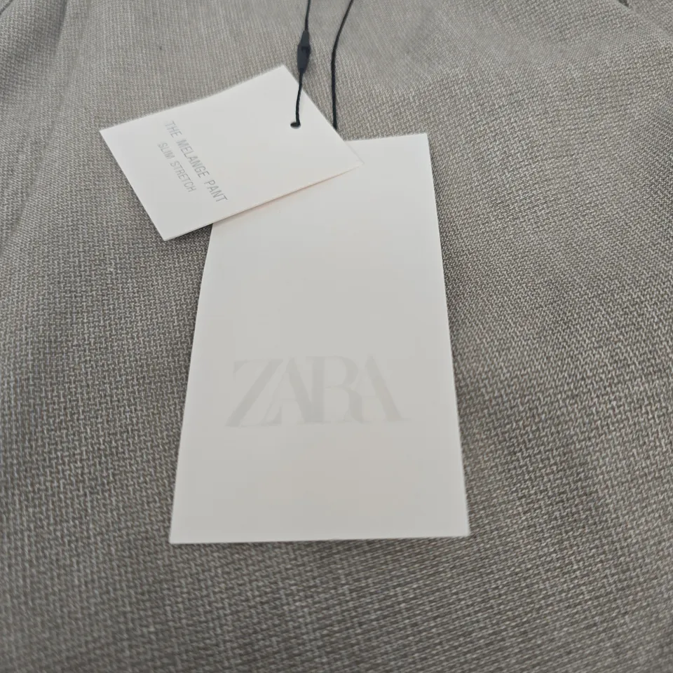 ZARA GREY TROUSERS, EU 42 (UK 32)