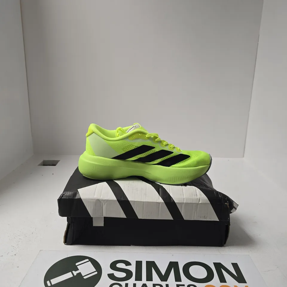 BOXED PAIR OF ADIZERO EVO TRAINERS SIZE UK 7.5