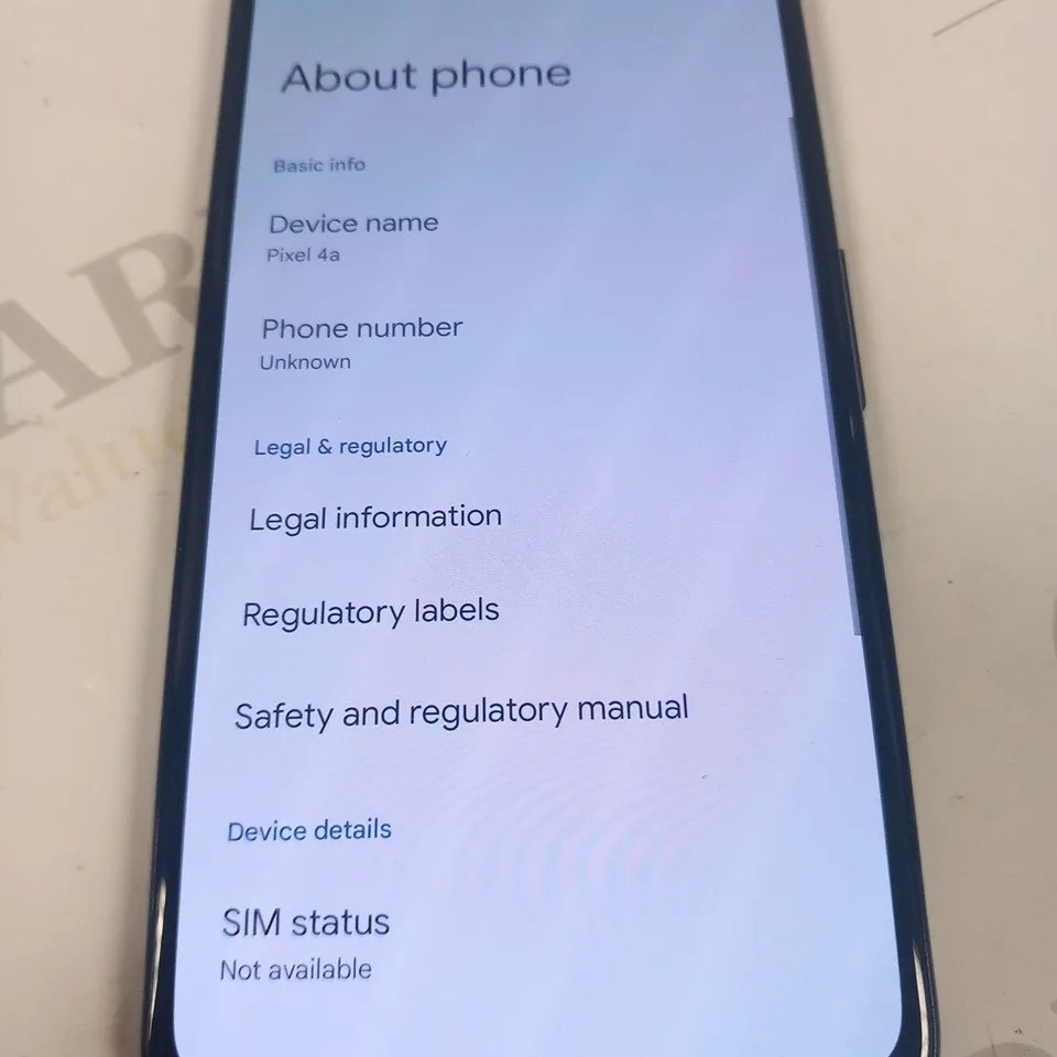 GOOGLE PIXEL 4A MOBILE PHONE