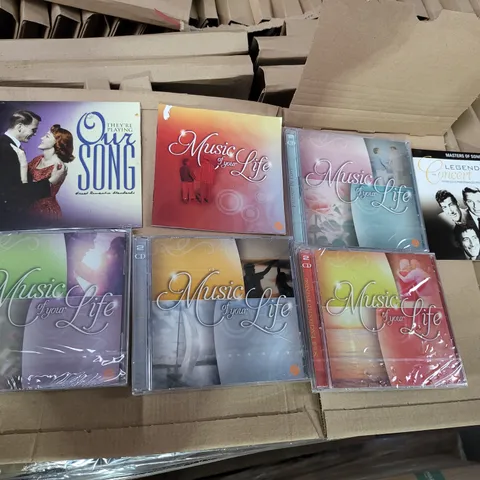PALLET OF APPROXIMATELY 250 MUSIC OF YOUR LIFE 4 SET MUSIC CD SETS