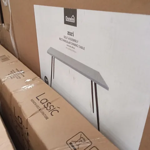 BOXED ZURI RECTANGULAR DINING TABLE - CONCRETE EFFECT (1 BOX)
