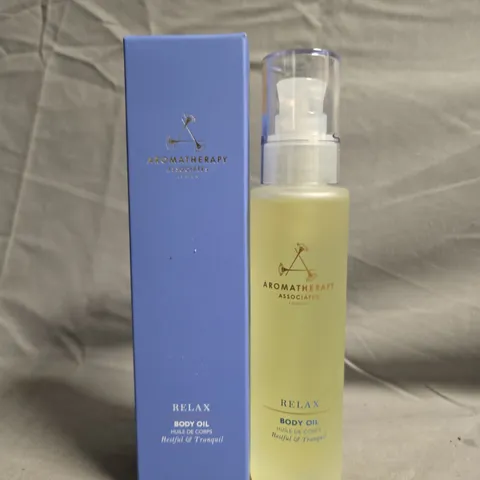 BOXED AROMATHERAPY ASSOCIATES RELAX BODY OIL – 100ML