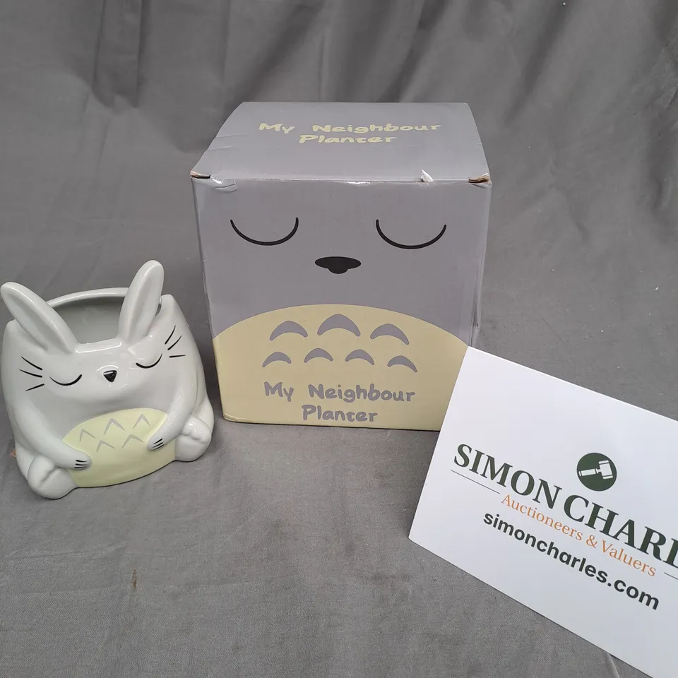 BOXED MY NEIGHBOUR PLANTER RABBIT 