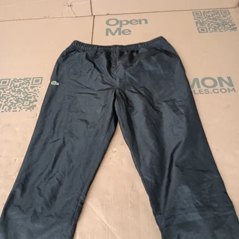 Lacoste Sport Tracksuit Trousers – Black, Size 16, Crocodile Logo