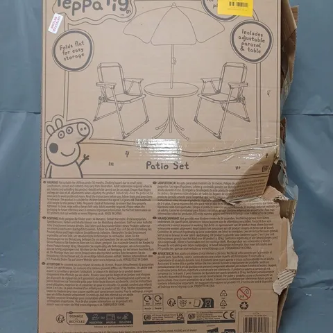 BOXED PEPPA PIG CHILDRENS PATIO SET