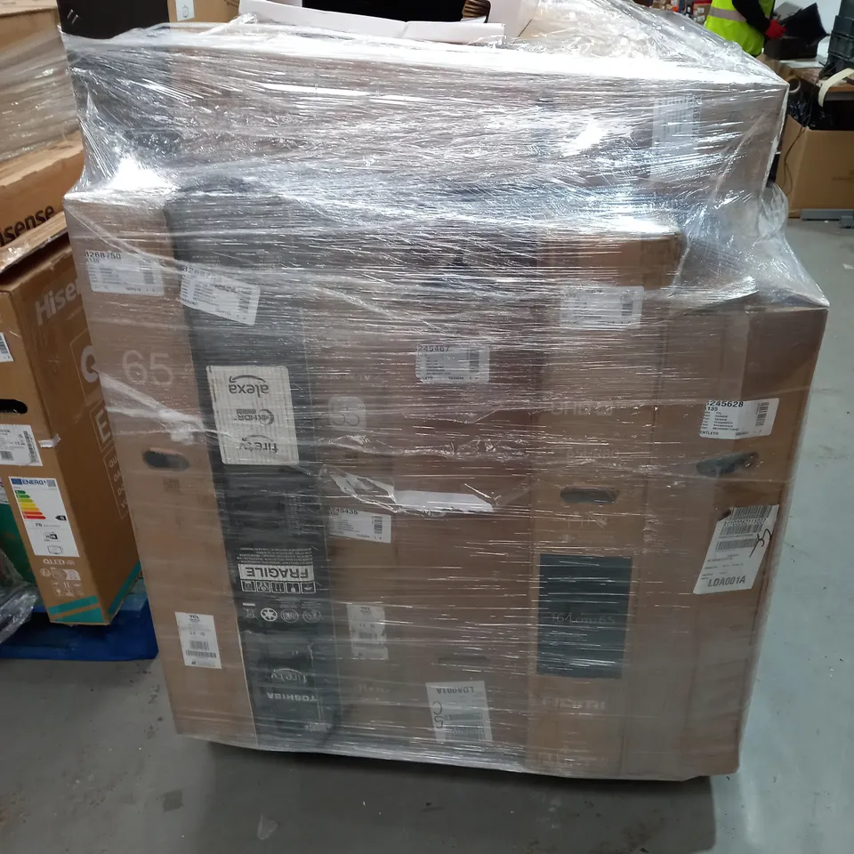 PALLET OF APPROXIMATLY 9 ASSORTED TELEVISIONS & MONITORS - COLLECTION ONLY