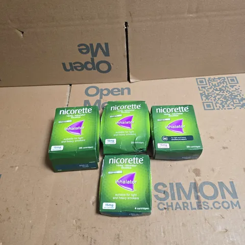 4 X NICORETTE INHALATOR PRODUCTS