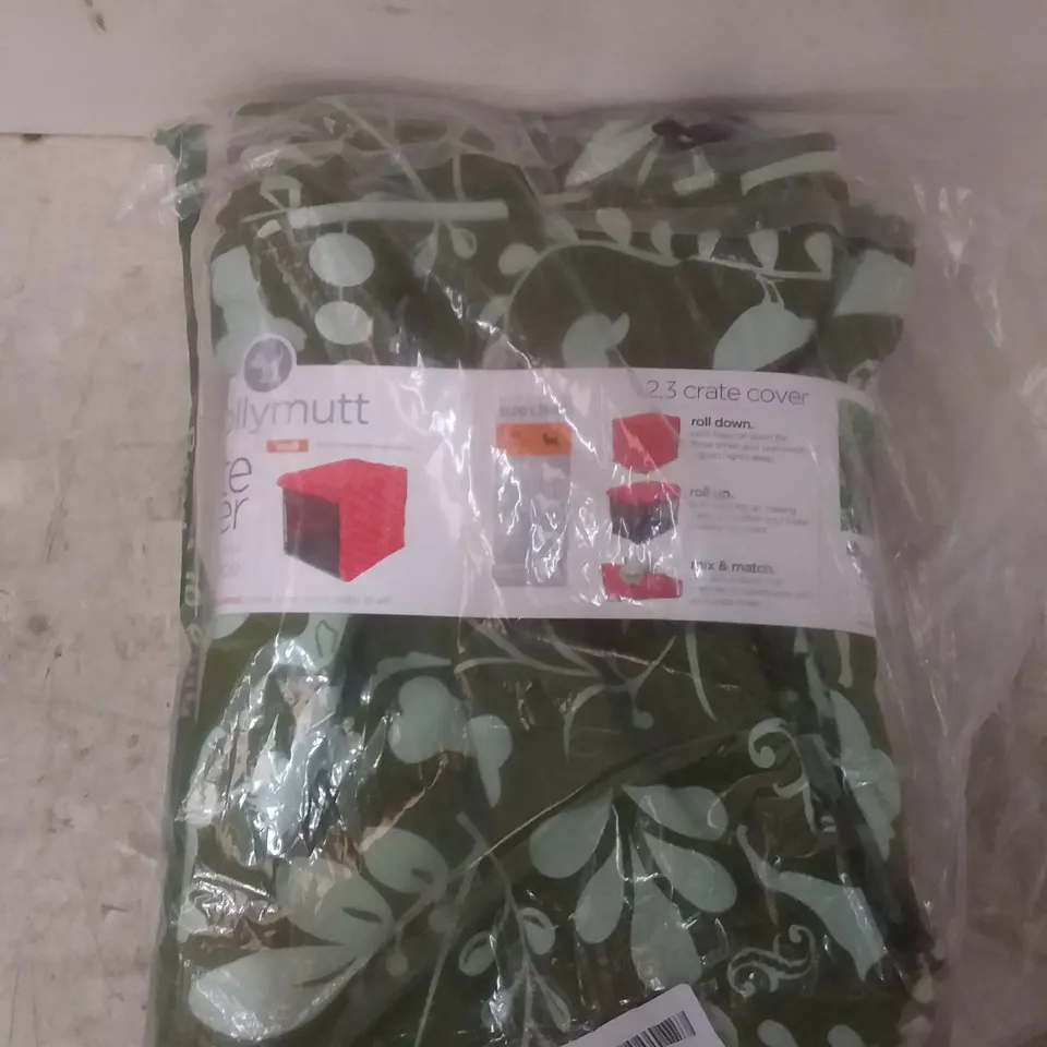 PACKAGED MOLLY MUTT SMALL CRATE COVER - GREEN