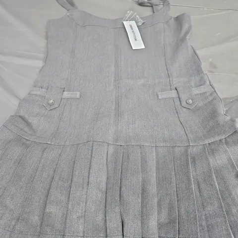 URBAN OUTFITTERS STRUCTURED PINAFORE DRESS, GREY - UK SIZE M