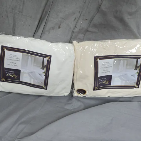 BOX OF APPROXIMATELY 20 TOPAZ DEEP FITTED SHEETS - CREAM AND WHITE - SUPER KING SIZE