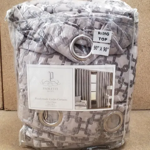STREETER POLYESTER SEMI SHEER CURTAIN PAIR (SET OF 2)