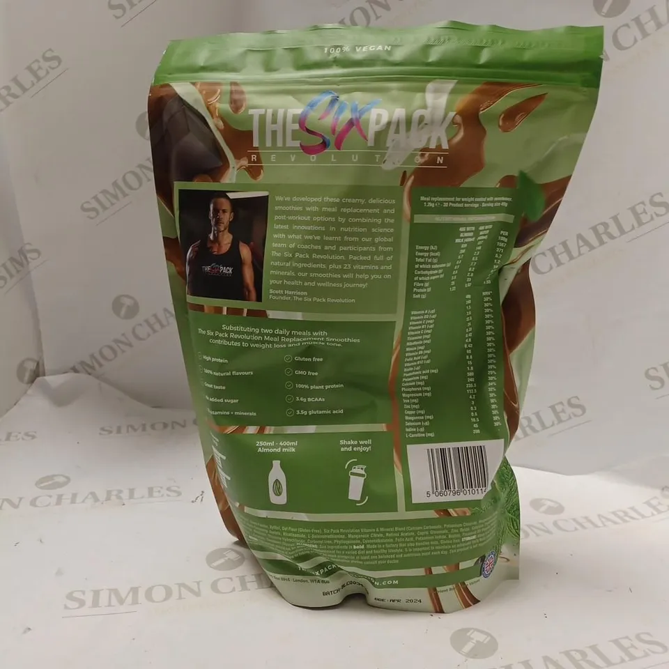 THE SIX PACK REVOLOUTION PLANT BASED MEAL REPLACEMENT SMOOTHIE - MINT CHOC BLAST (1.2KG)