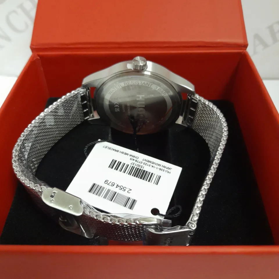 HUGO BOSS SMASH BLUE DIAL MESH STRAP WATCH  RRP £149