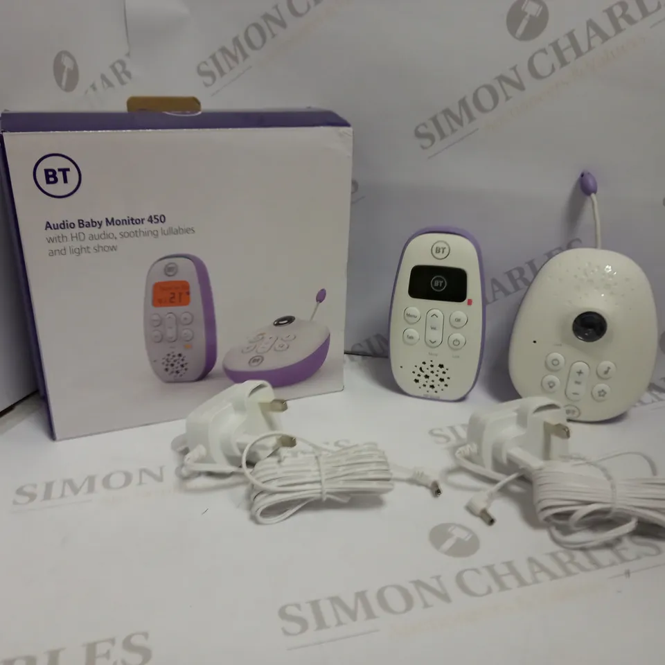 BT AUDIO BABY MONITOR 450 RRP £64.99