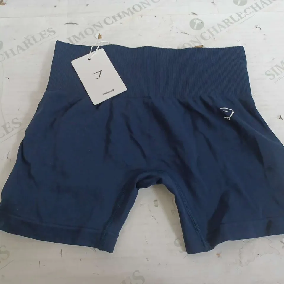 GYMSHARK EVERYDAY SEAMLESS SHORTS IN NAVY - SMALL