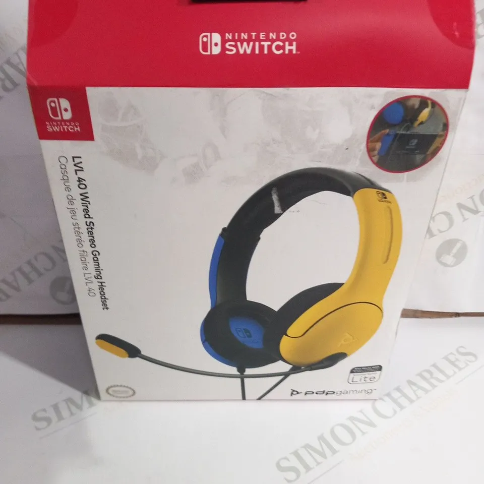 BOXED NINTENDO SWITCH LVL 40 WIRED STEREO GAMING HEADSET