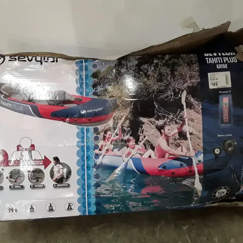 BOXED SEVYLOR TAHITI PLUS 3 PERSON INFLATABLE KAYAK